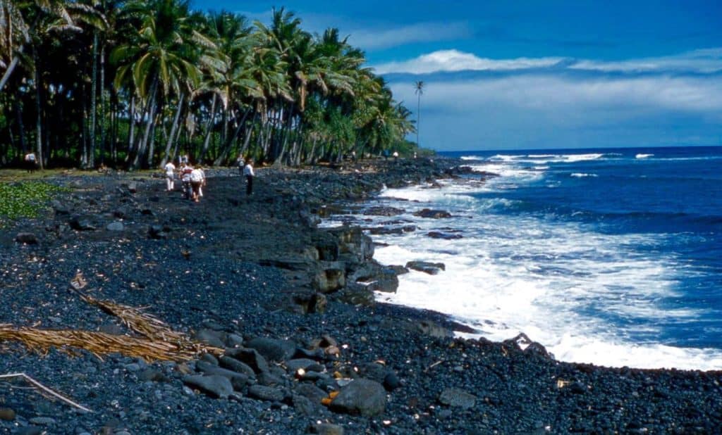 Black Sand Beaches On The Big Island