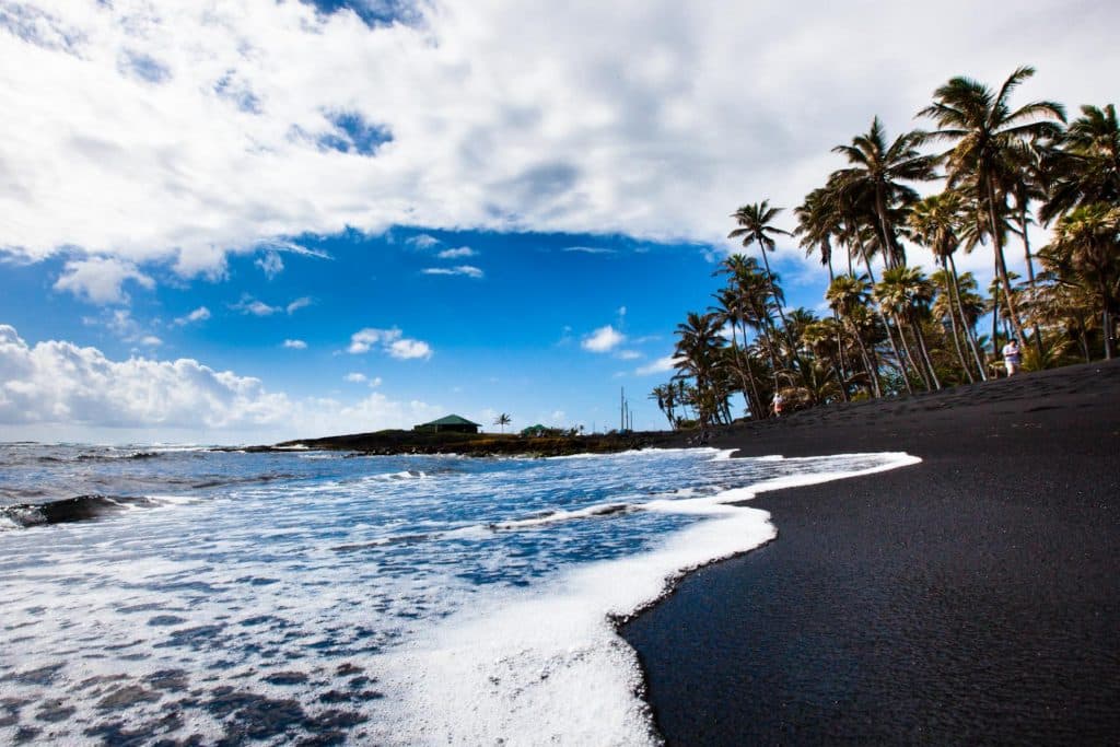 Black Sand Beaches On The Big Island