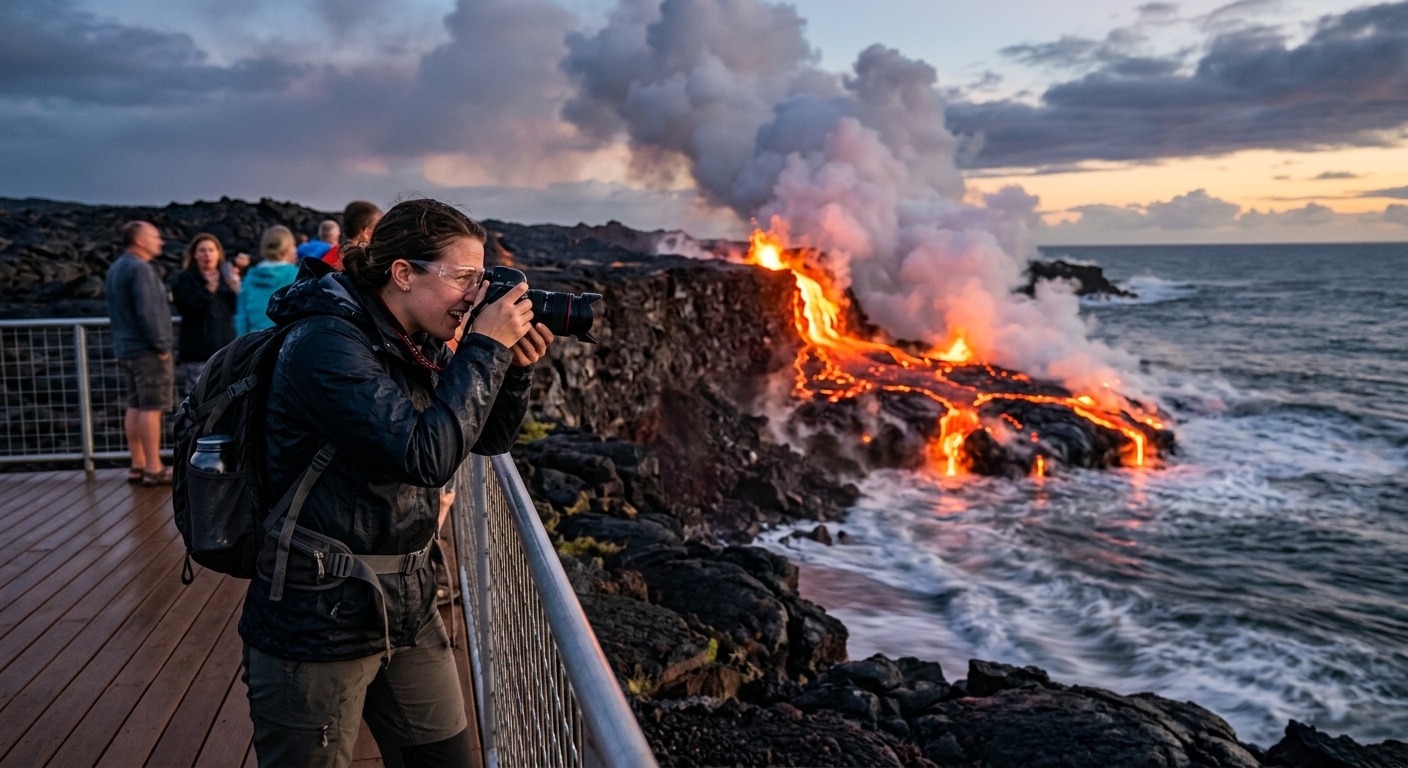 Best Locations for Witnessing Active Lava Flows Safely