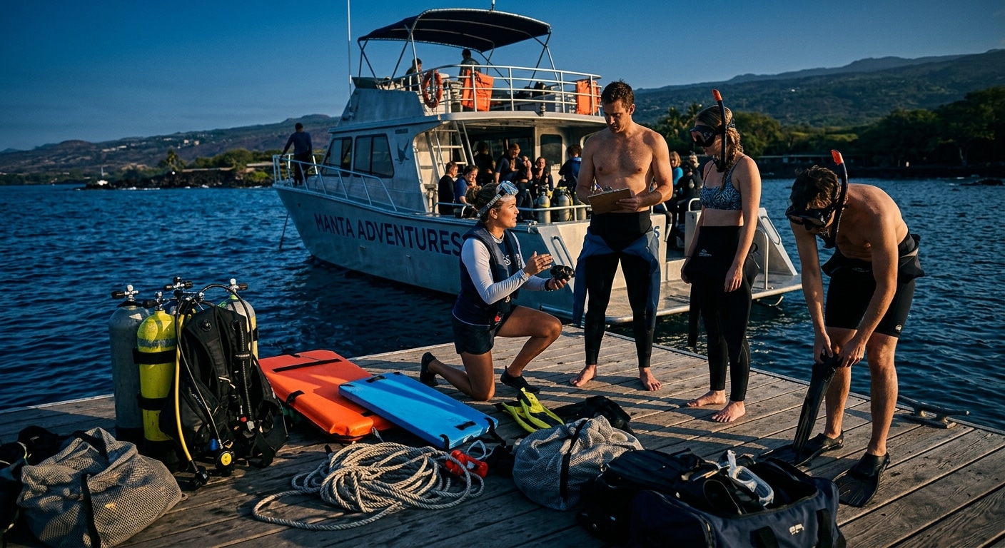 How the Night Dive and Snorkel Experience Works