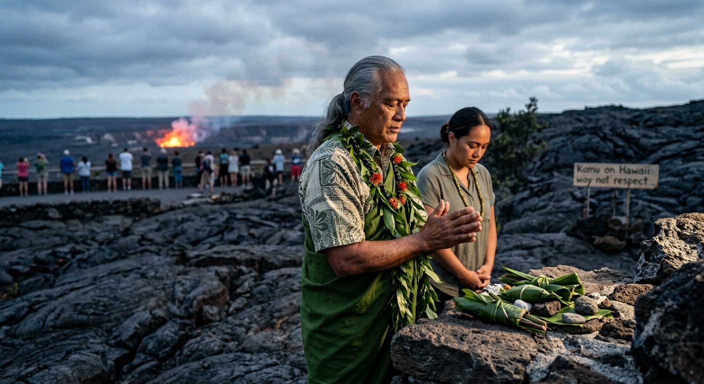 Respecting Hawaiian Cultural Traditions at Sacred Volcanic Sites