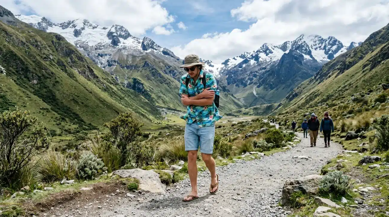 Packing Only for Tropical Weather and Ignoring Elevation Changes