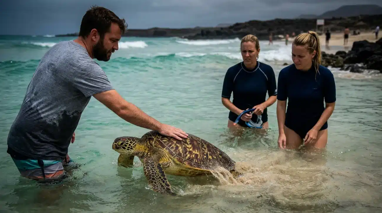 Touching Wildlife and Disturbing Protected Marine Animals